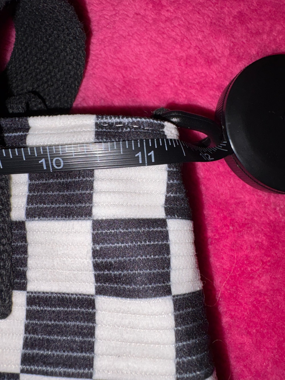 Black and White Checkered Tote Bag - Unbranded - Picture 3 of 5